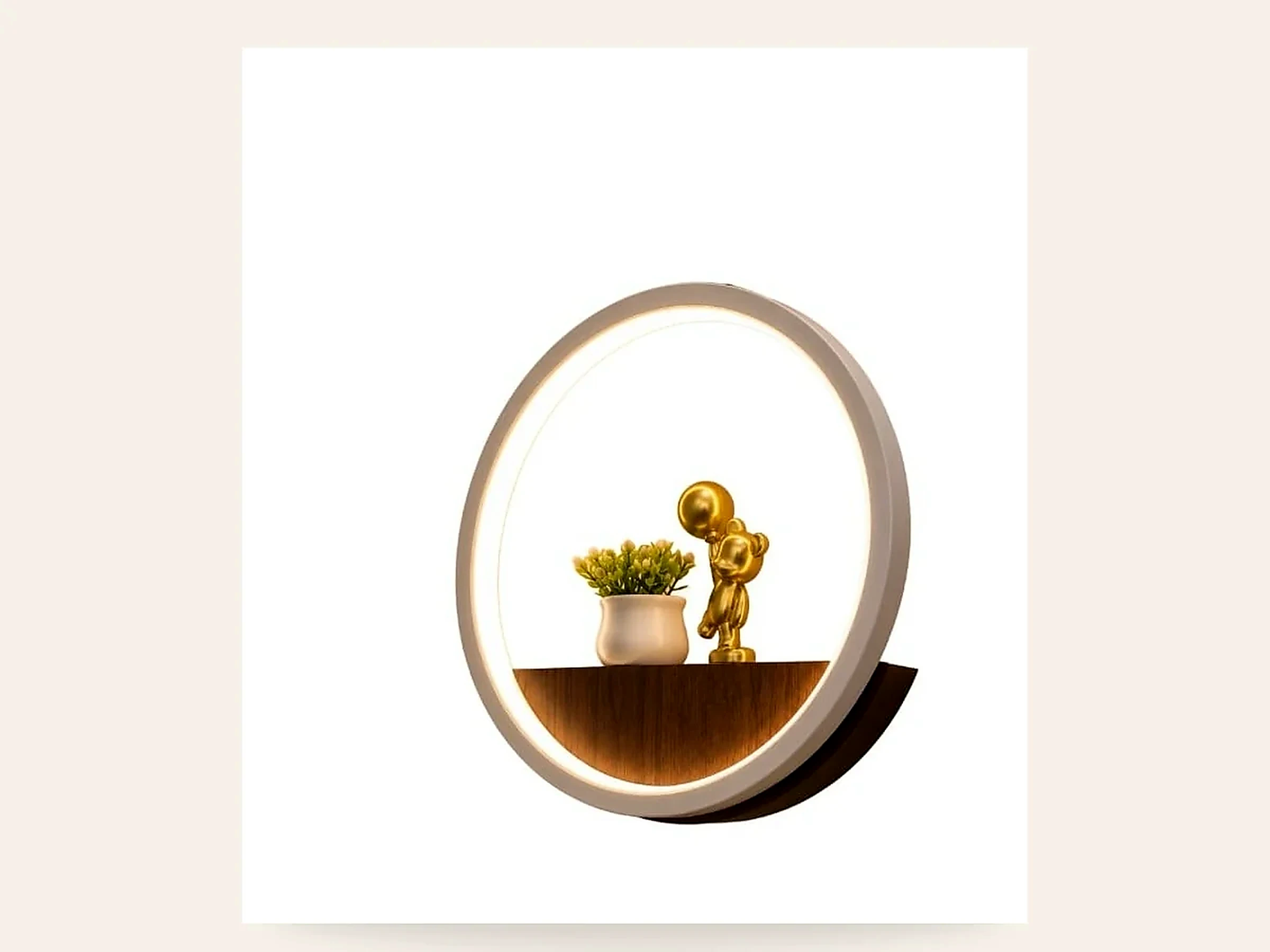 Cosmo Ring Wall Sconce — Golden Bear Edition at Metro Furniture, Dharmapuri